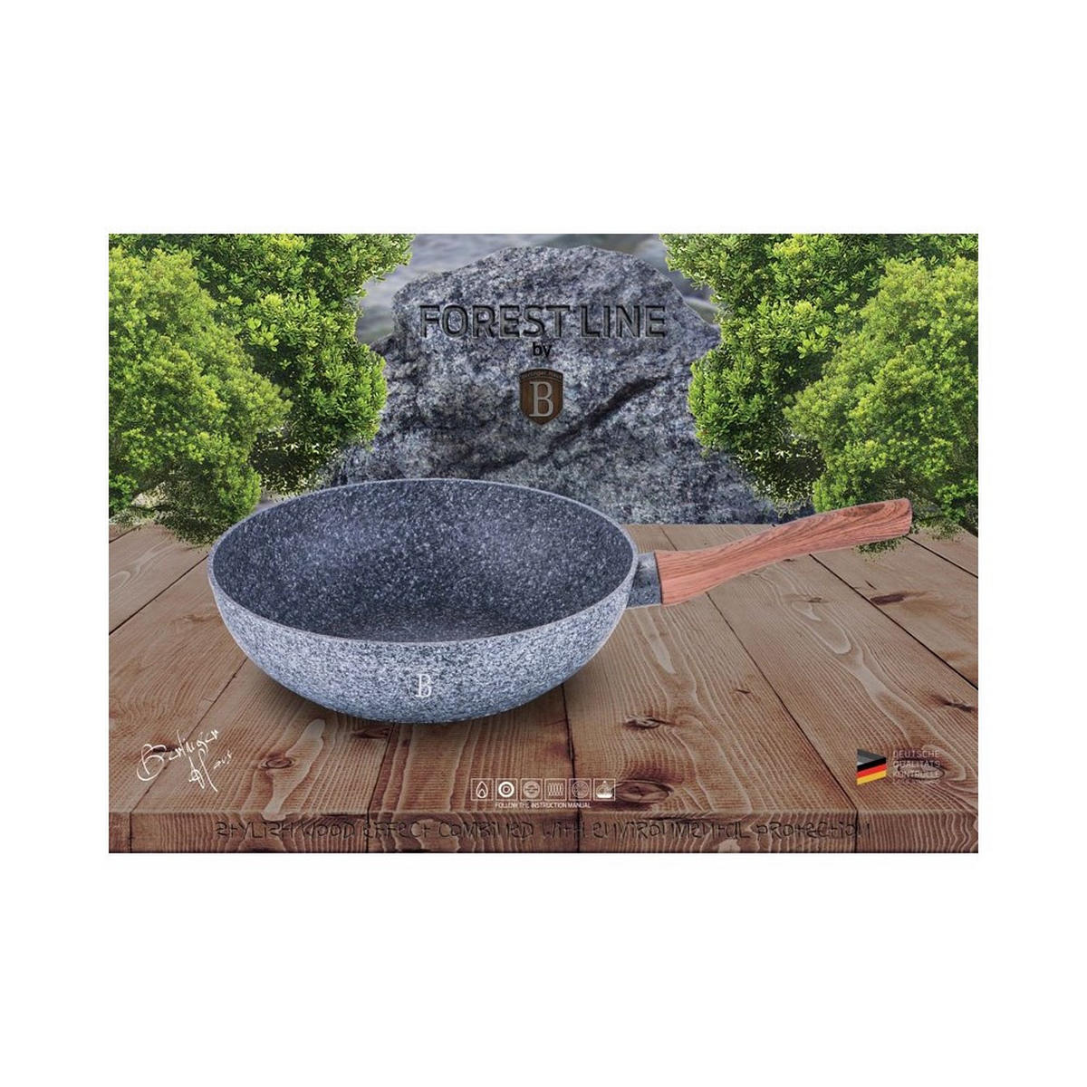 PFANNE Grau 28/28/7.2 cm BH1204 - Grau, Metall (28cm) - Berlinger Haus