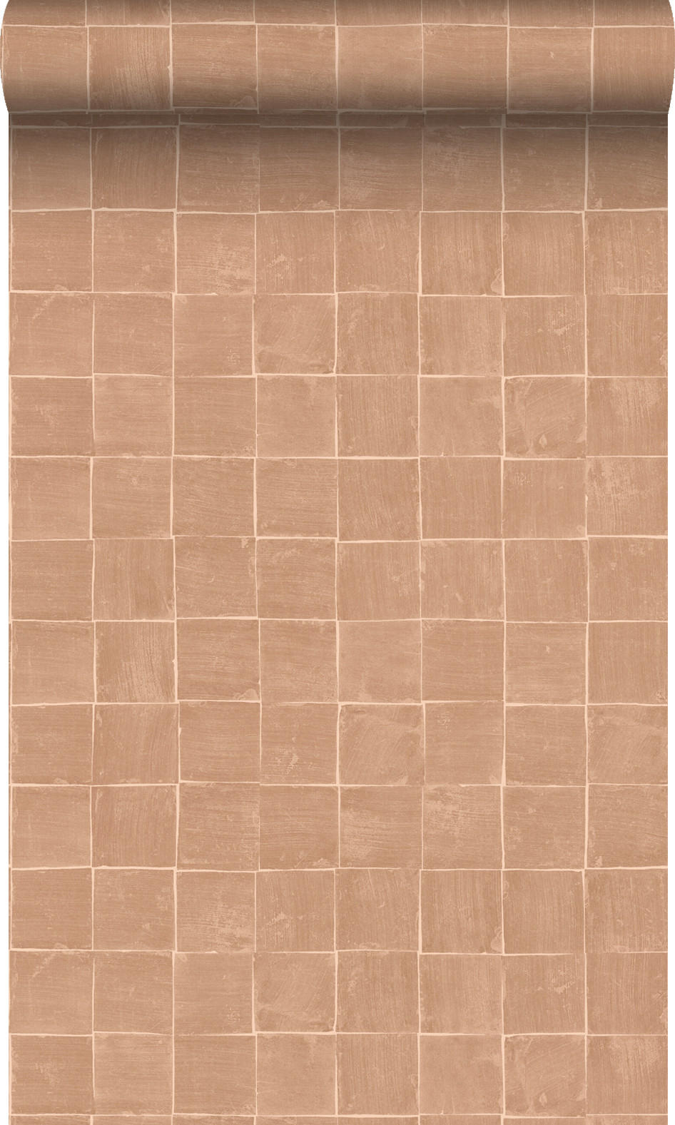 TAPETE Fliesenmuster 50 x 900 cm - Braun, Papier (50/900cm) - Origin Wallcoverings