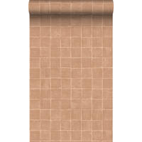 TAPETE Fliesenmuster 50 x 900 cm - Braun, Papier (50/900cm) - Origin Wallcoverings