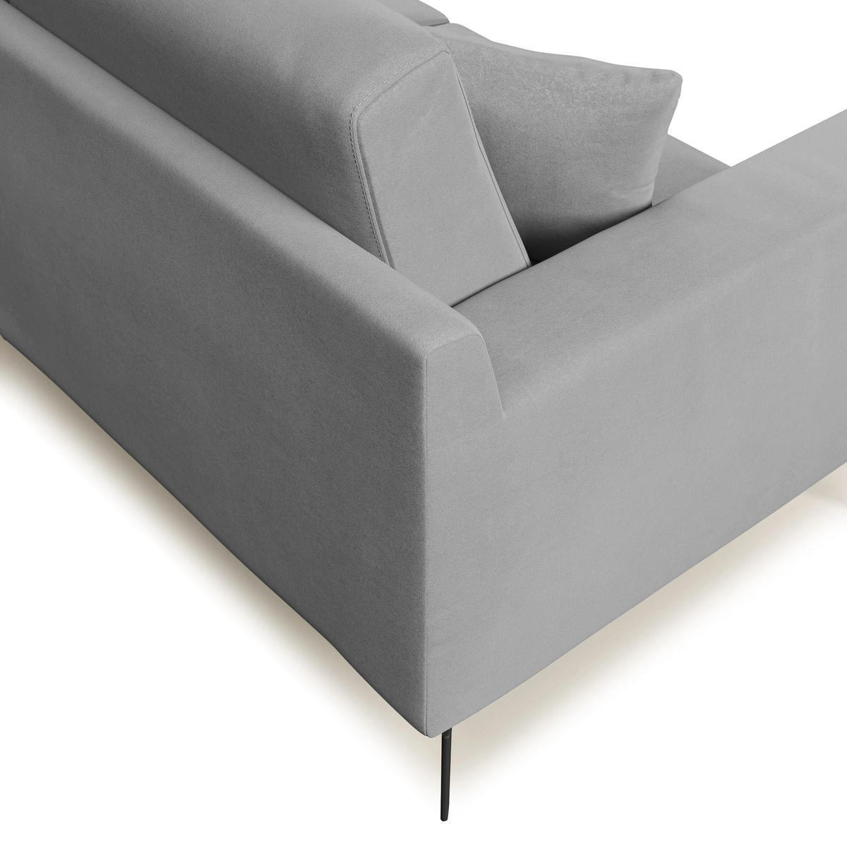 LINEARSOFA Prestige - Grau, Textil (186/95/91cm) - Divani.store
