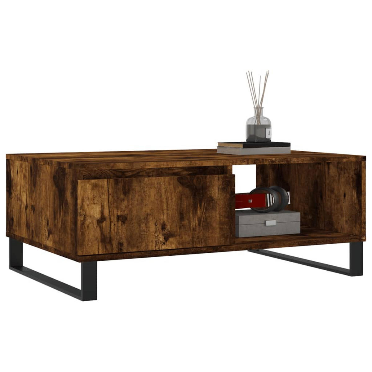 COUCHTISCH Räuchereiche 90x60x35 cm Holzwerkstoff - Braun, Holzwerkstoff (90/60/35cm) - furnicato