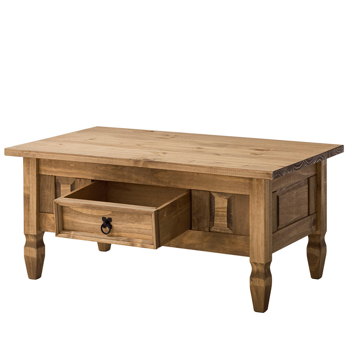 HOME24 Couchtisch FINCA RUSTICA - Braun, Holz (60/100/46cm) - home24