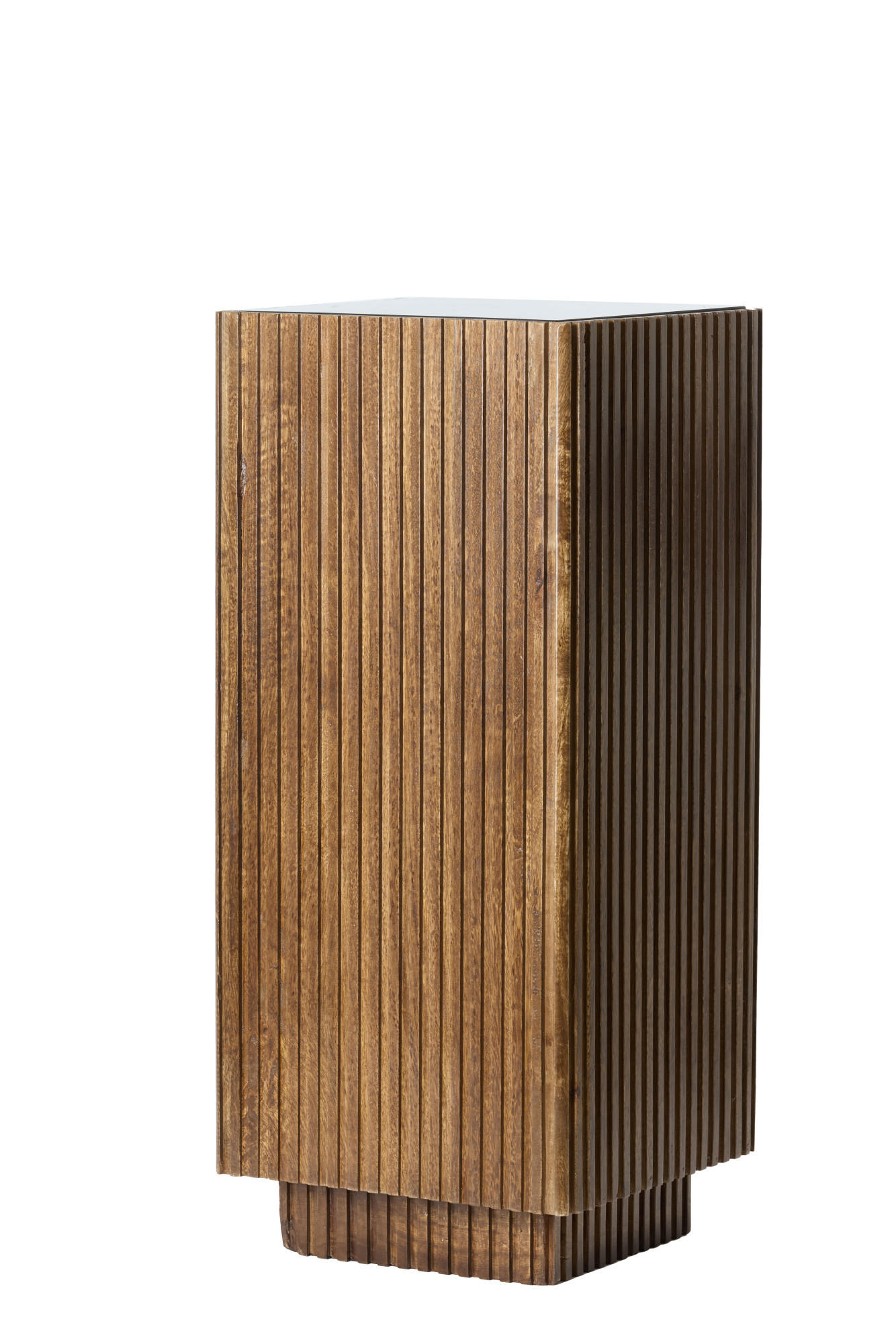 SÄULE Gatura Braun 35/35/80 cm - Braun, Holz (35/35/80cm) - Light & Living