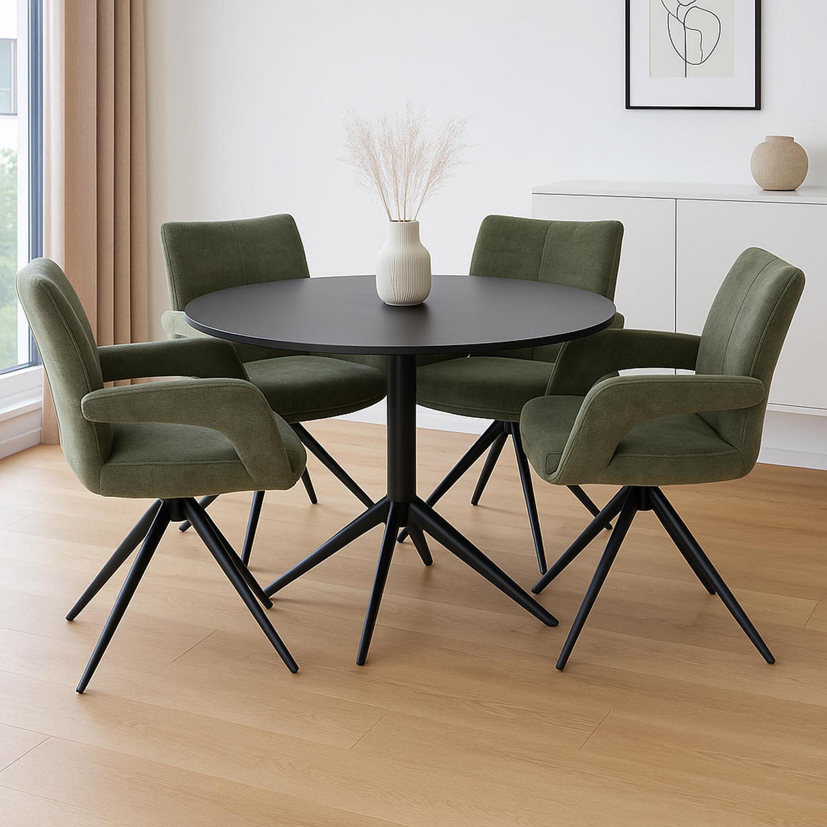 ESSZIMMERSTUHL Grün - Grün, Textil (60/90/60cm) - MCW