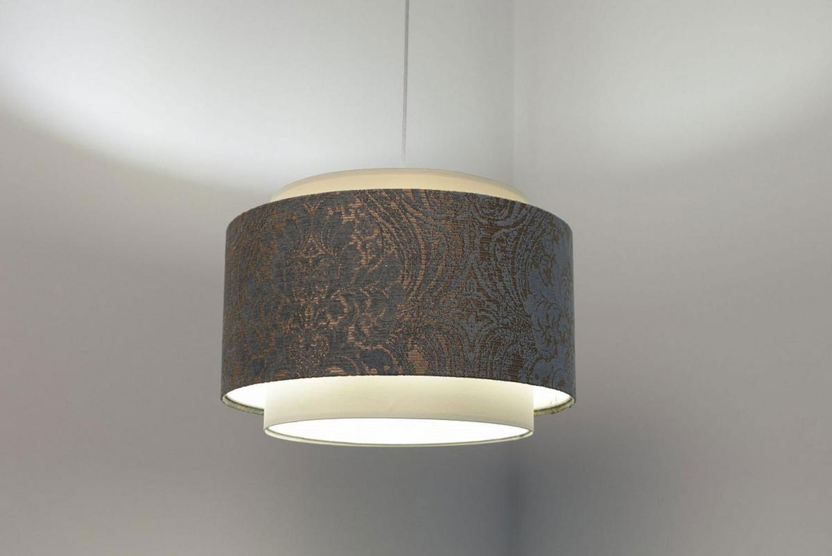 HÄNGELEUCHTE Blau 40/27 cm - Grau, Kunststoff (40/1/27cm) - ONZENO