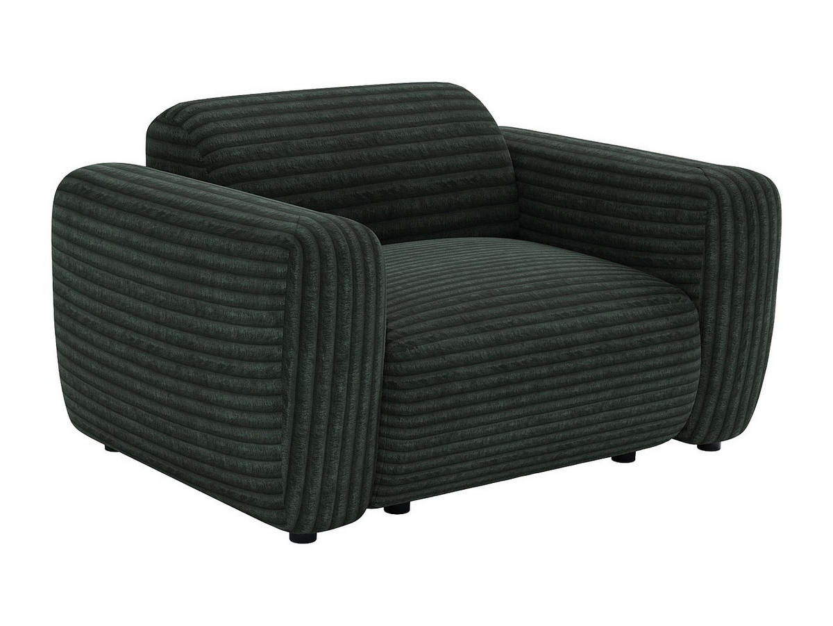 SESSEL mit gerader Rückenlehne - 1 Person - stoff - grün Pogni - Grün, Textil (130/67/97cm) - Vente-Unique