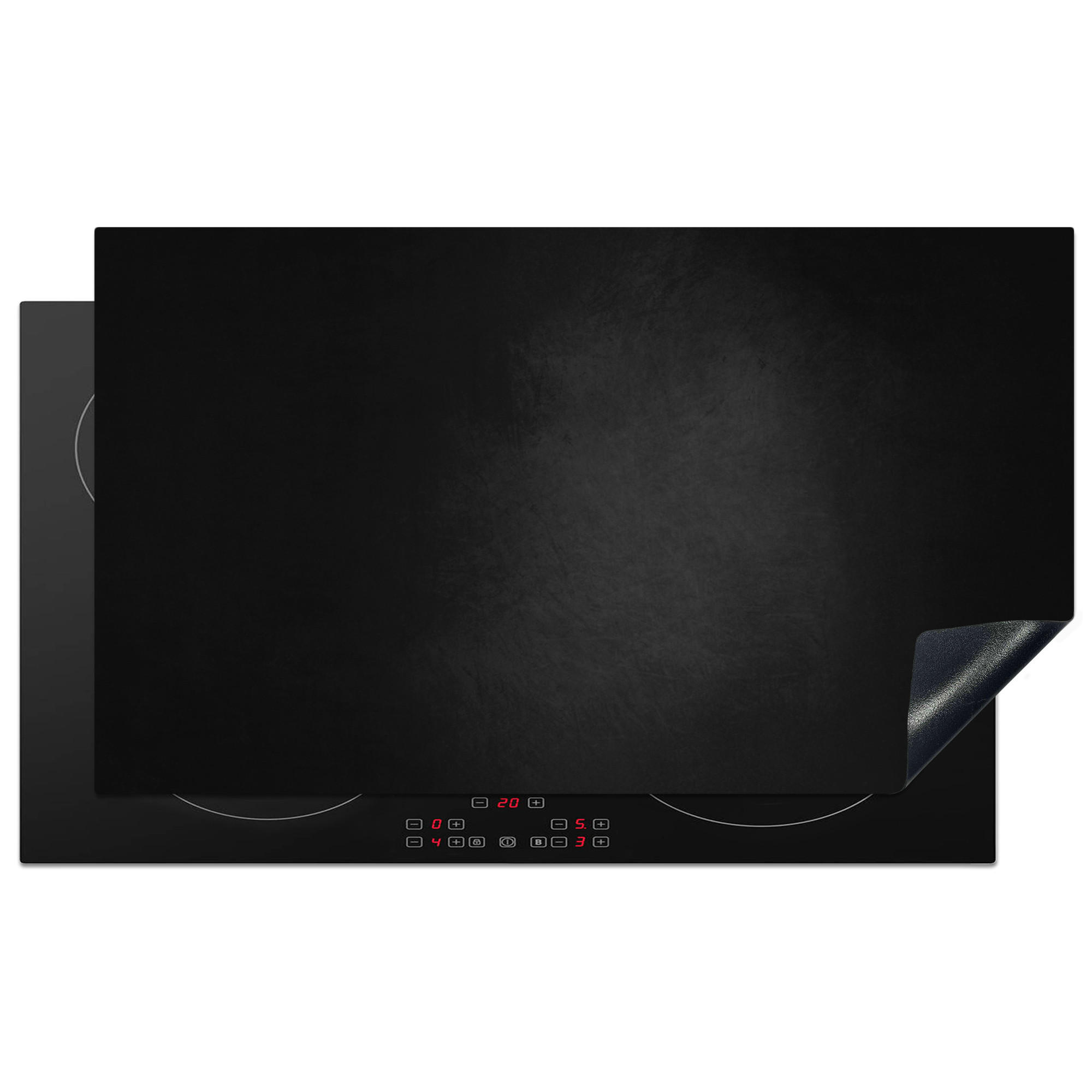 MuchoWow KRYT NA INDUKČNÍ DESKU Beton - Černá - Šedá - Texturovaná - Průmyslová 91.6x52.7 cm