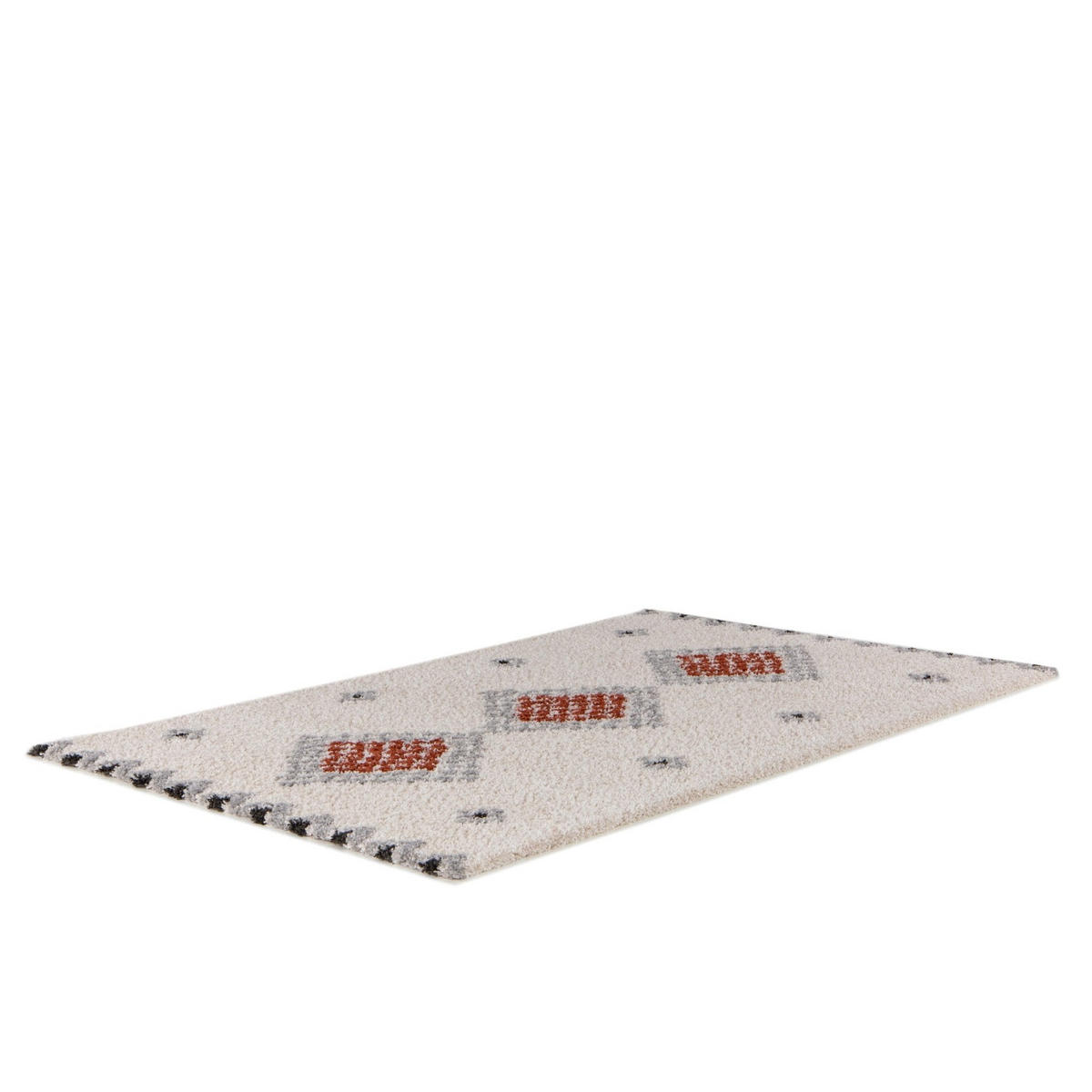 TEPPICH weich dick Ethno-Stil rot - Rot, Textil (160/230cm) - AFK Living