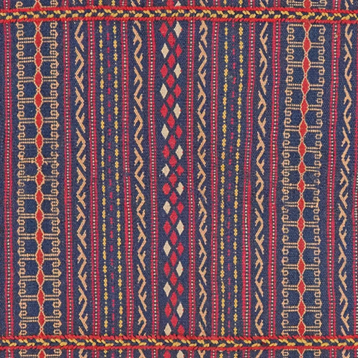 KELIM-LÄUFER handgewebt Kordi Violett 200/79 cm Schurwolle - Violett, Textil (79/200cm) - Looma