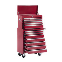 FAHRBARER Werkzeugwagen, Rollwagen, Rot - Rot, Metall (33/113/61.5cm) - HOMCOM