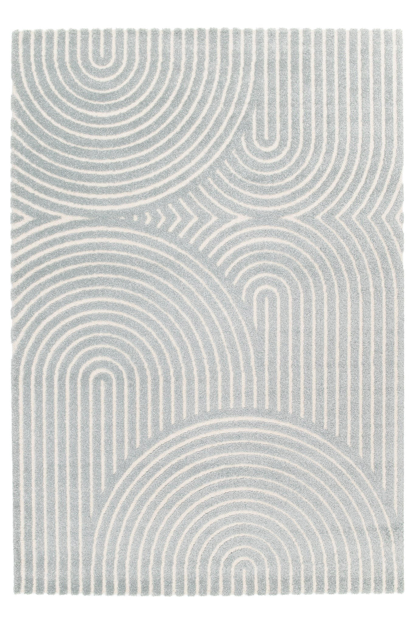 TEPPICH sehr weich mit Relief-Effekt blau - Blau, Textil (120/170cm) - AFK Living