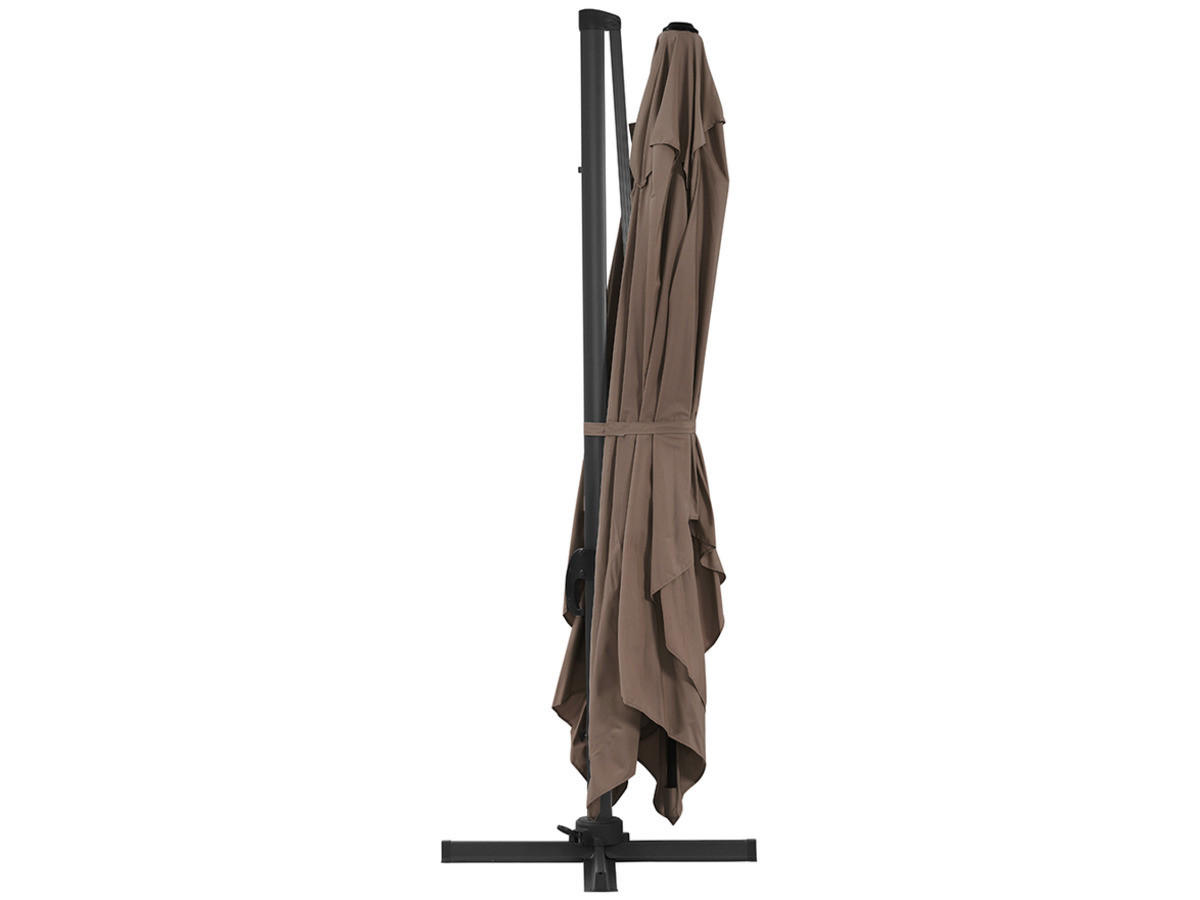 SONNENSCHIRM sun 4 Braun - Braun, Metall (400/300cm) - Habitat Garten
