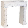 KAMINEINFASSUNG aus Holz 100x40x100 cm - Weiß, Holz (100/100/40cm) - Wanderlust