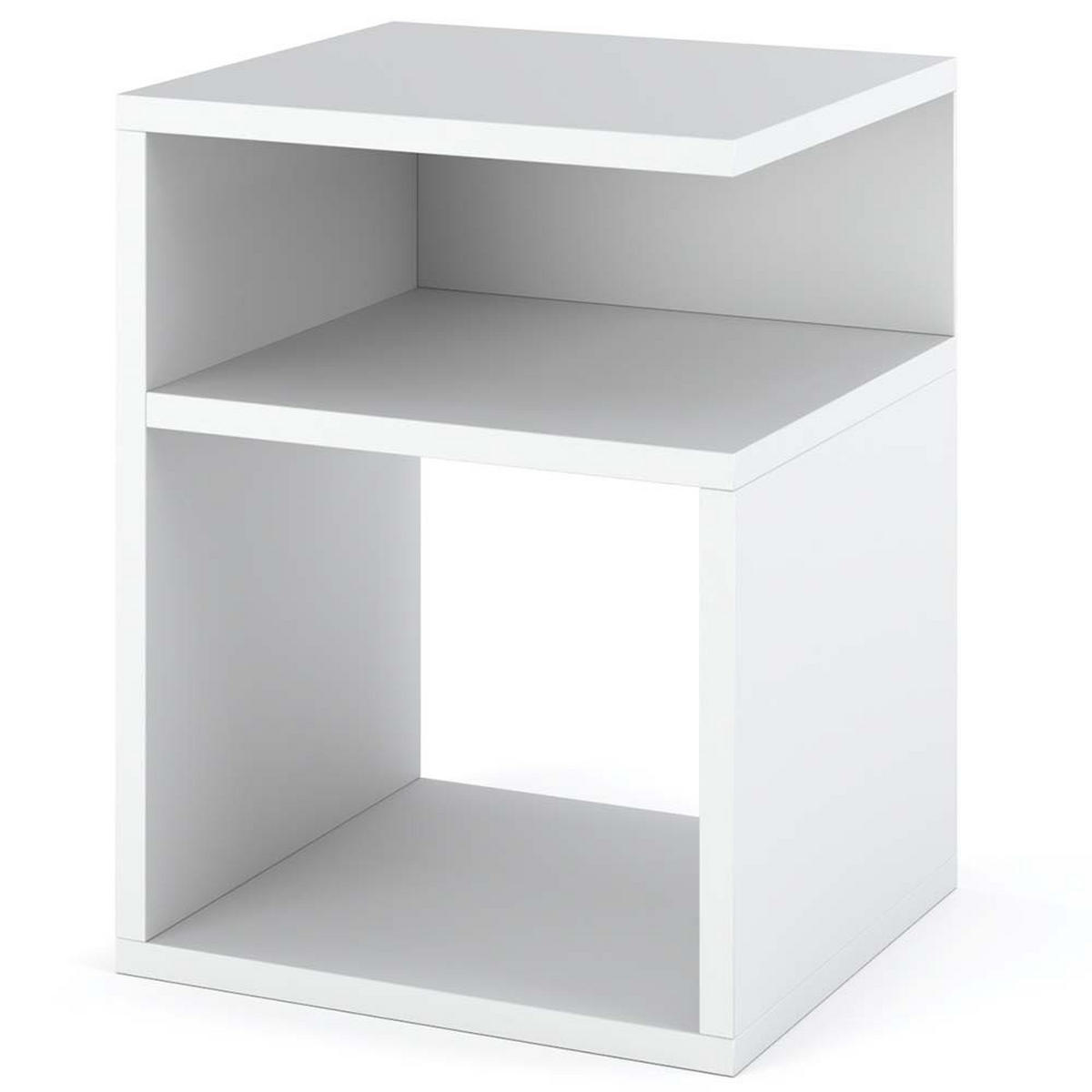NACHTTISCH – Weiß - Weiß, Holz (32/41/30cm) - Stiv Meble