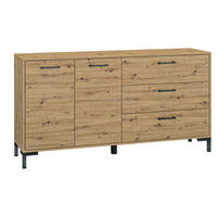 KOMMODE Nevio Artisan Eiche 160 / 41 / 83cm - Braun, Holz/Holzwerkstoff (160/83/41cm) - Feldmann-Wohnen