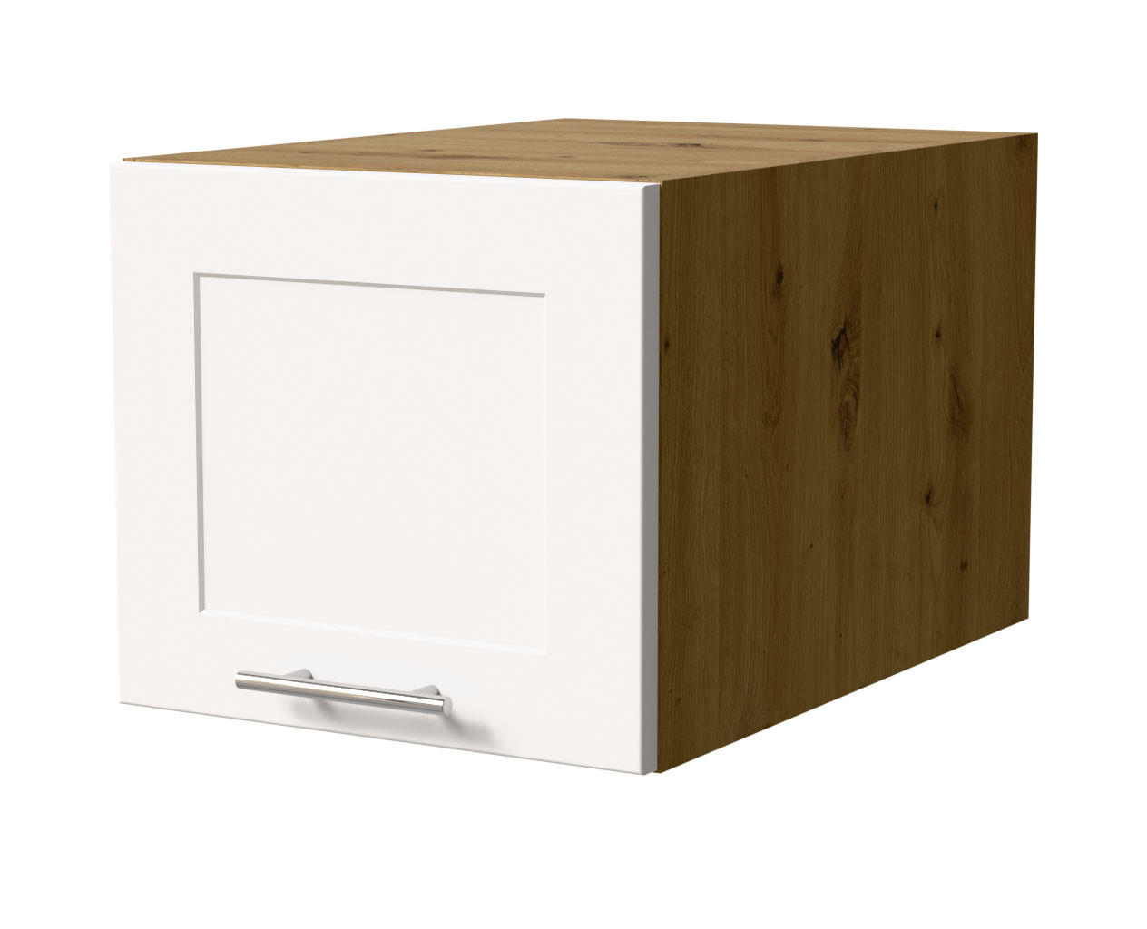 Feldmann-Wohnen Küchenaufsatzschrank Weiß, Eiche Artisan 40x36x59 cm
