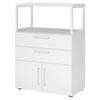 AKTENSCHRANK mittel Regal mit Schubladen 41,7/80/110 cm in Weiß - Weiß, Holzwerkstoff (80/110/41.7cm) - bümö