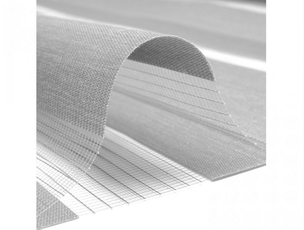 ROLLO Polyester Transluzent Grau 150x180 - Grau, Textil (150/180/1cm) - Purline