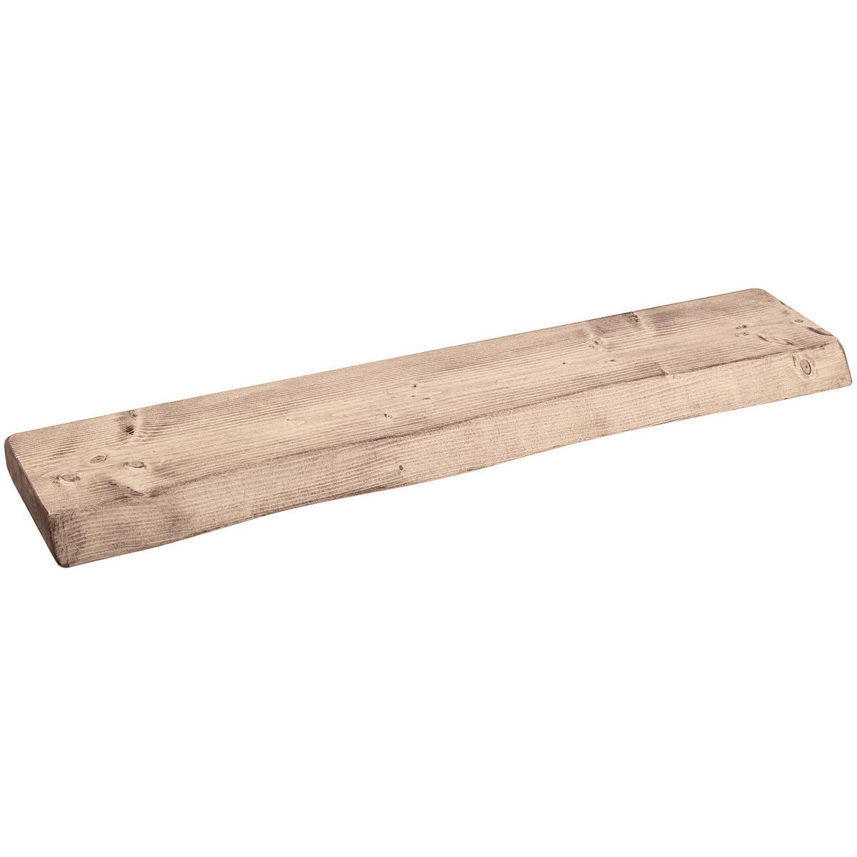 WANDREGAL rustikales 16/3,8/110 cm unbehandelt - Braun, Holz (110/3.8/16cm)