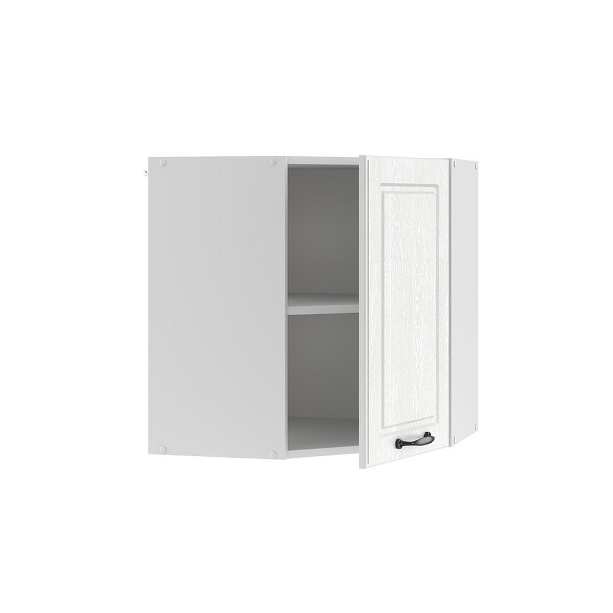 ECKHÄNGESCHRANK R-Line Weiß Landhaus 57 cm - Weiß, Holzwerkstoff (57/60/34.1cm) - Vicco
