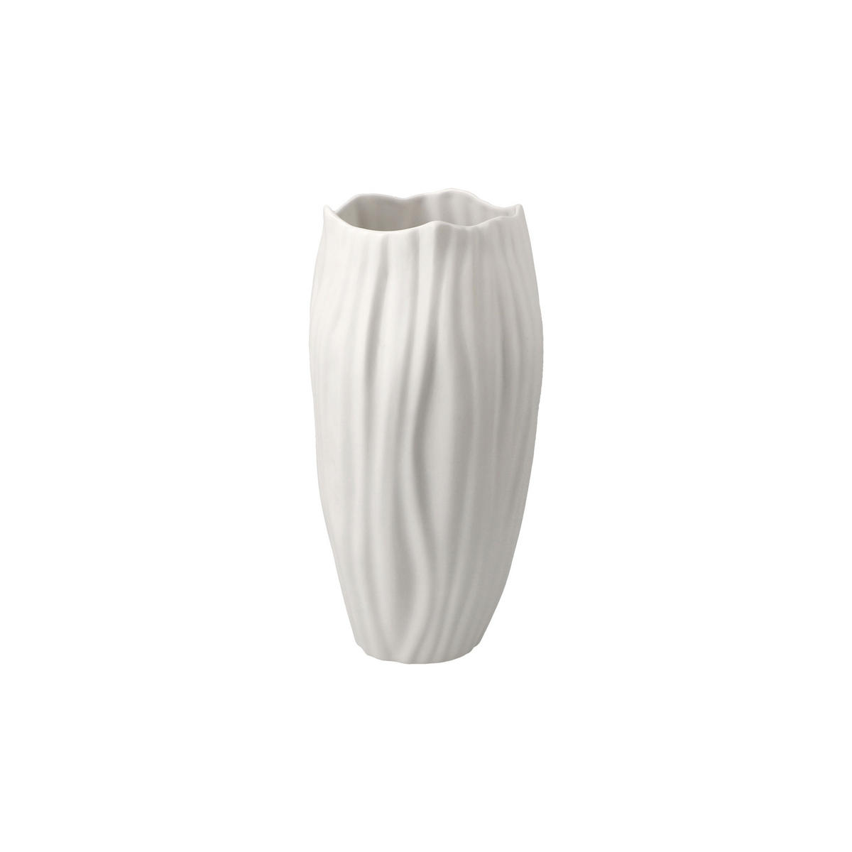 VASE Spirulina, Biskuit-Porzellan, Biskuit Weiß, 20 cm - Weiß, Keramik (20cm) - Goebel