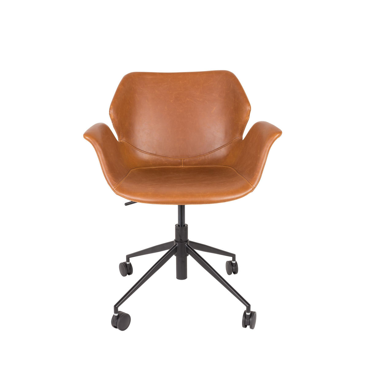 BÜROSTUHL Nikki Bürostuhl Armlehne Braun - Braun, Kunststoff (77/77.5/77cm) - Zuiver