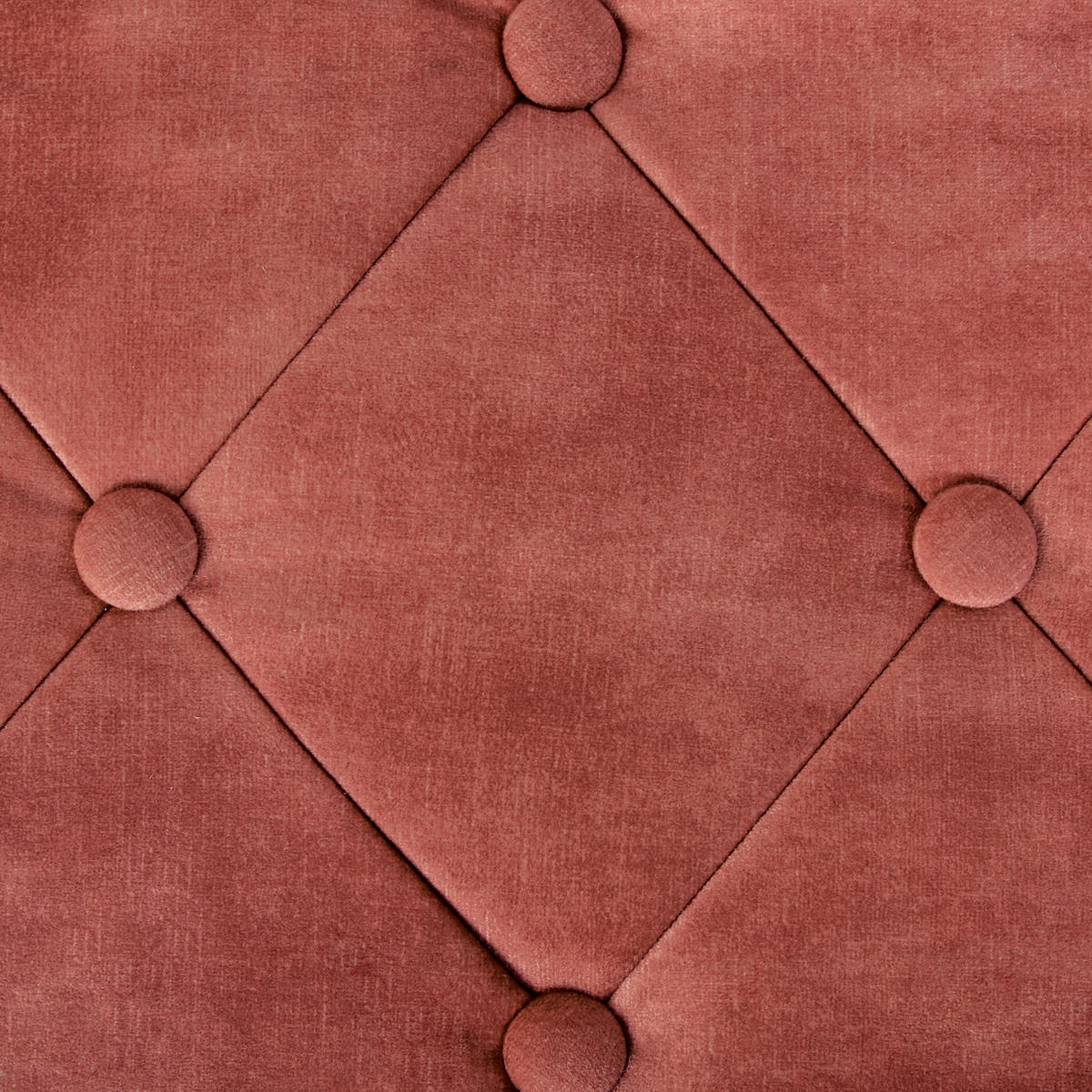 POLSTERBANK Samtstoff Rosa Roseville - Pink, Textil (117/44/40cm) - Beliani