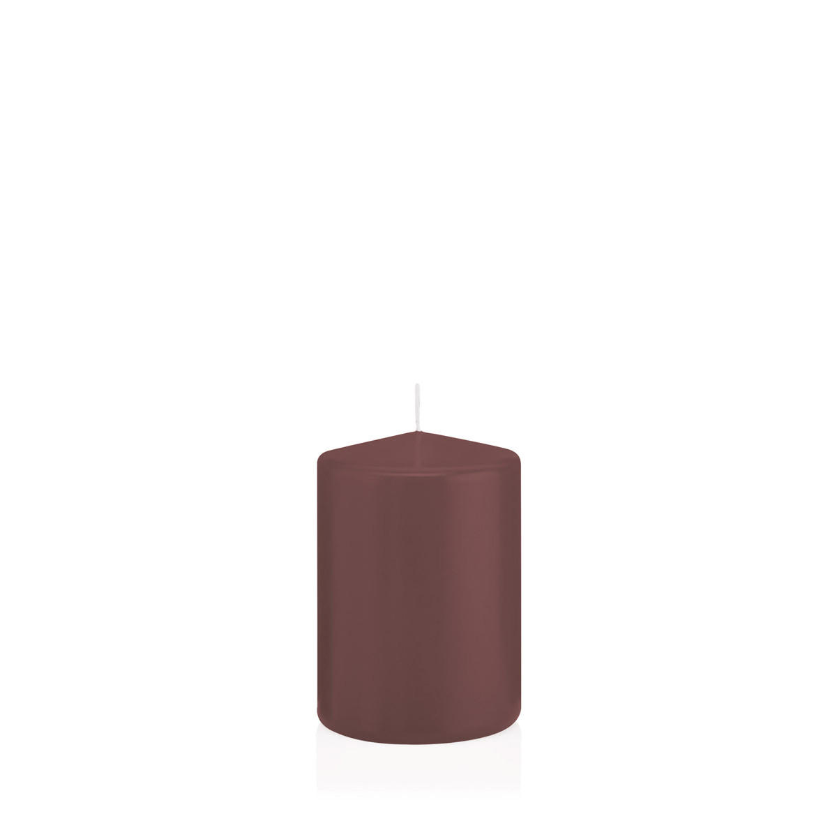STUMPENKERZEN Taupe Ø 68 x 100 mm, 12 Stück - Taupe, Paraffin (7/10cm) - Wiedemann Kerzen