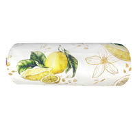 NACKENROLLENHÜLLE Italy Collection Zitronen 15/40 cm - Ecru/Gelb, Textil (15/40cm) - beties Heimtextil