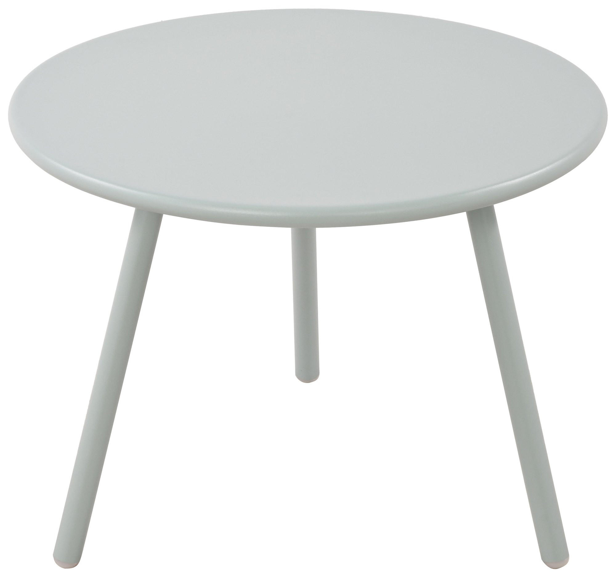 COUCHTISCH rund 60 cm Kunststoff türkis - Türkis, Kunststoff/Metall (60/60/45cm) - CLP