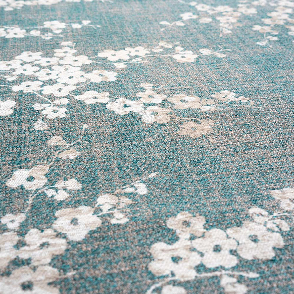 TEPPICH Lake Blue Sakura 80/150 cm - Blau, Kunststoff/Textil (80/150cm) - Louis De Poortere