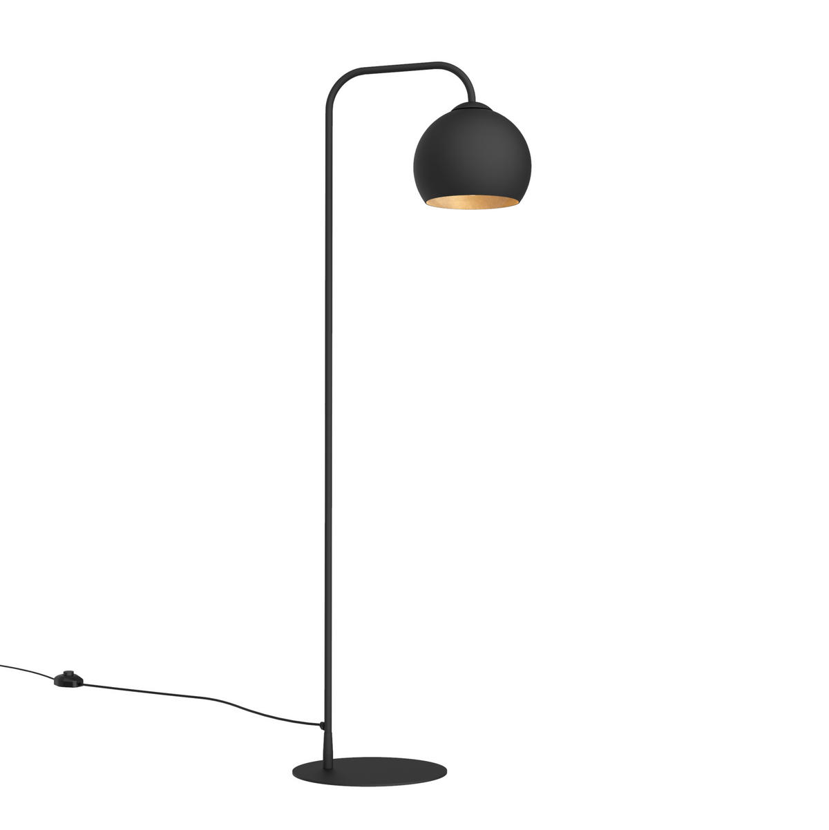 STEHLEUCHTE Joe - Goldfarben, Metall (40/65/170cm) - Lumicom