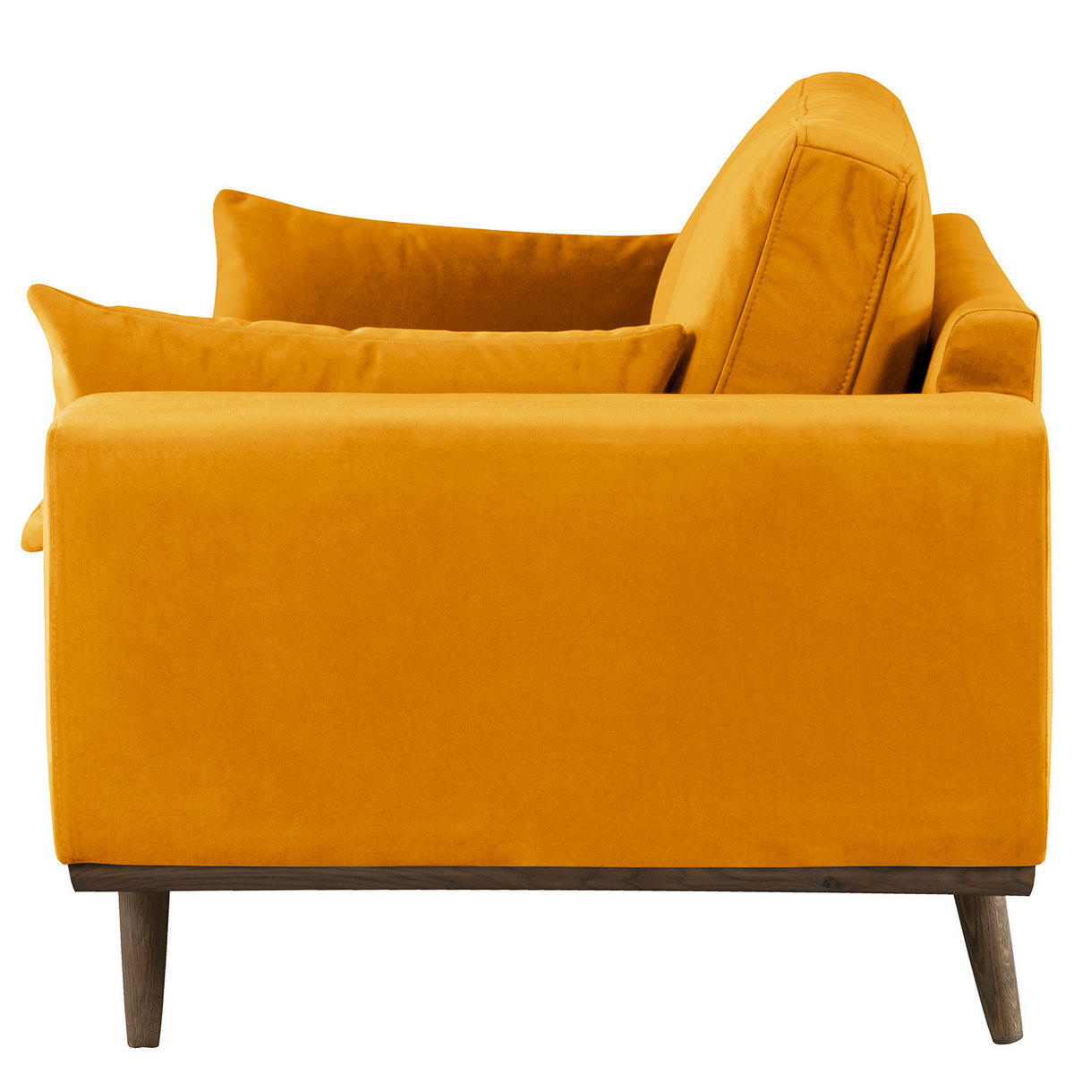 3-SITZER SOFA - Gelb, Textil (237/81/88cm) - home24