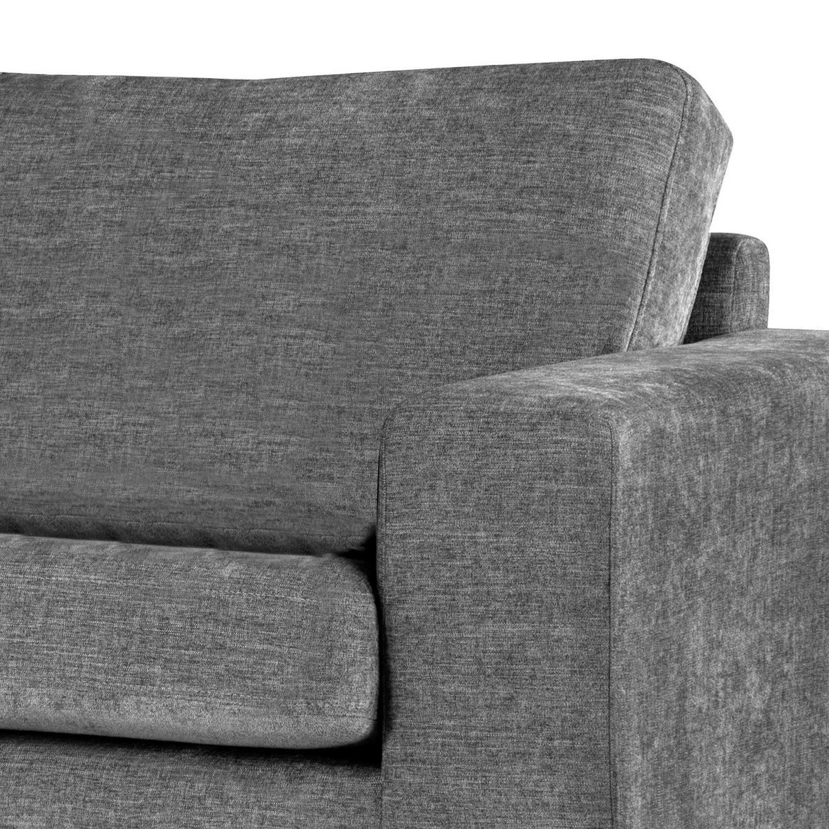 SESSEL - Dunkelgrau/Buchefarben, Buchenholz/Textil (122/81/88cm) - home24