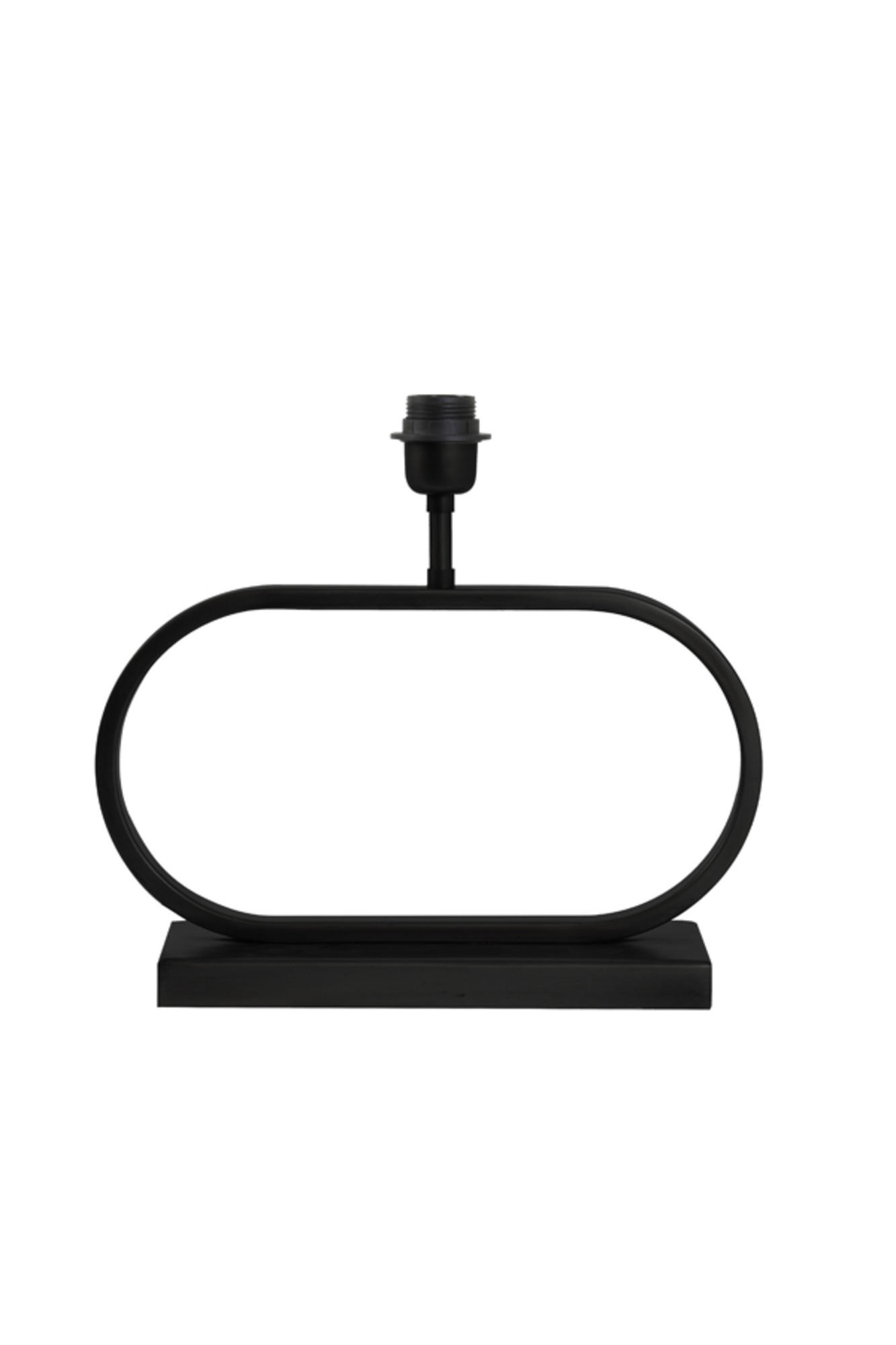 LAMPENFUSS Jamiro Schwarz 37/13/29 cm - Schwarz, Metall (37/13/29cm) - Light & Living