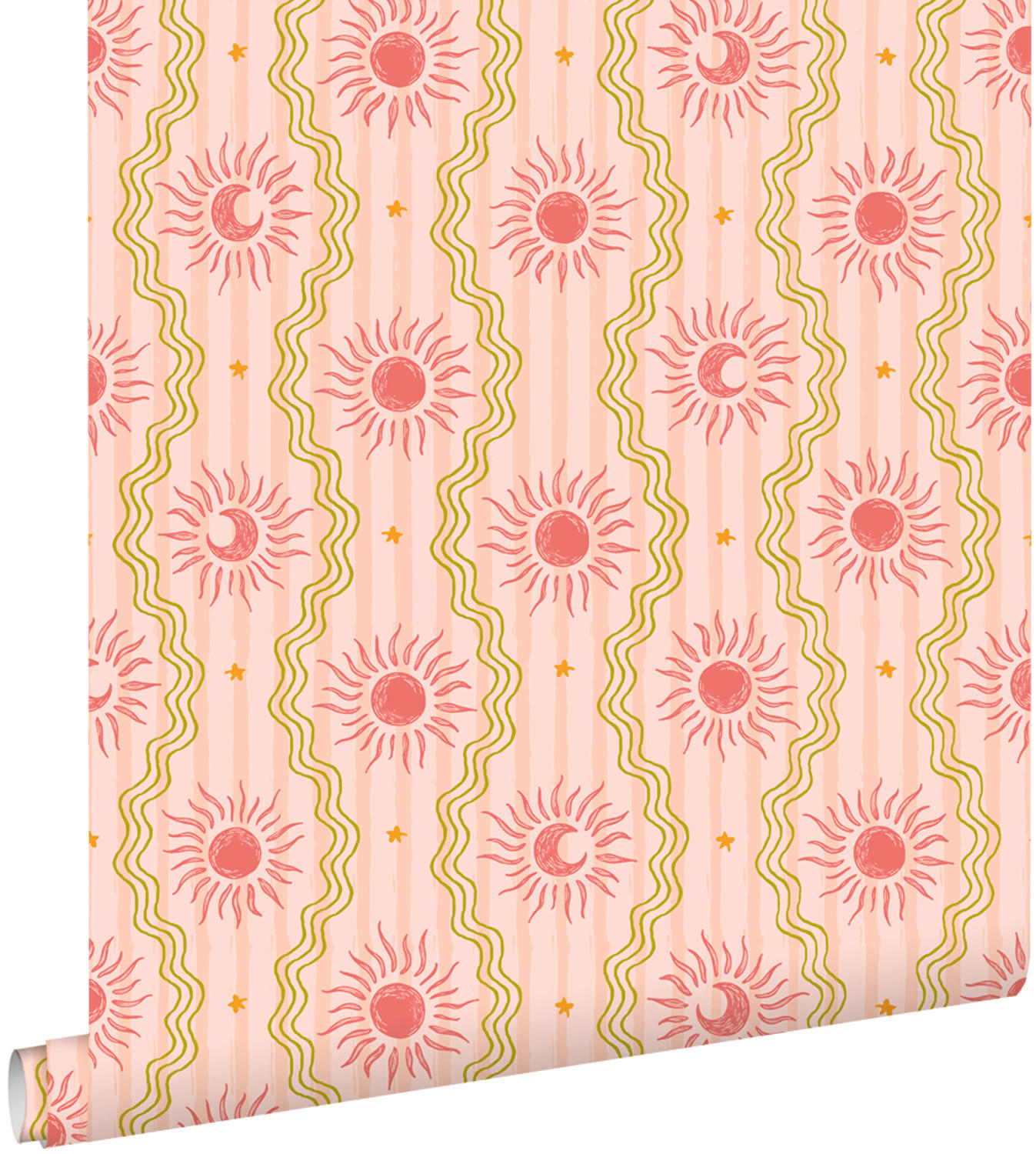 TAPETE Sonnchen 50 x 900 cm - Pink, Papier (50/0.1cm) - ESTAhome