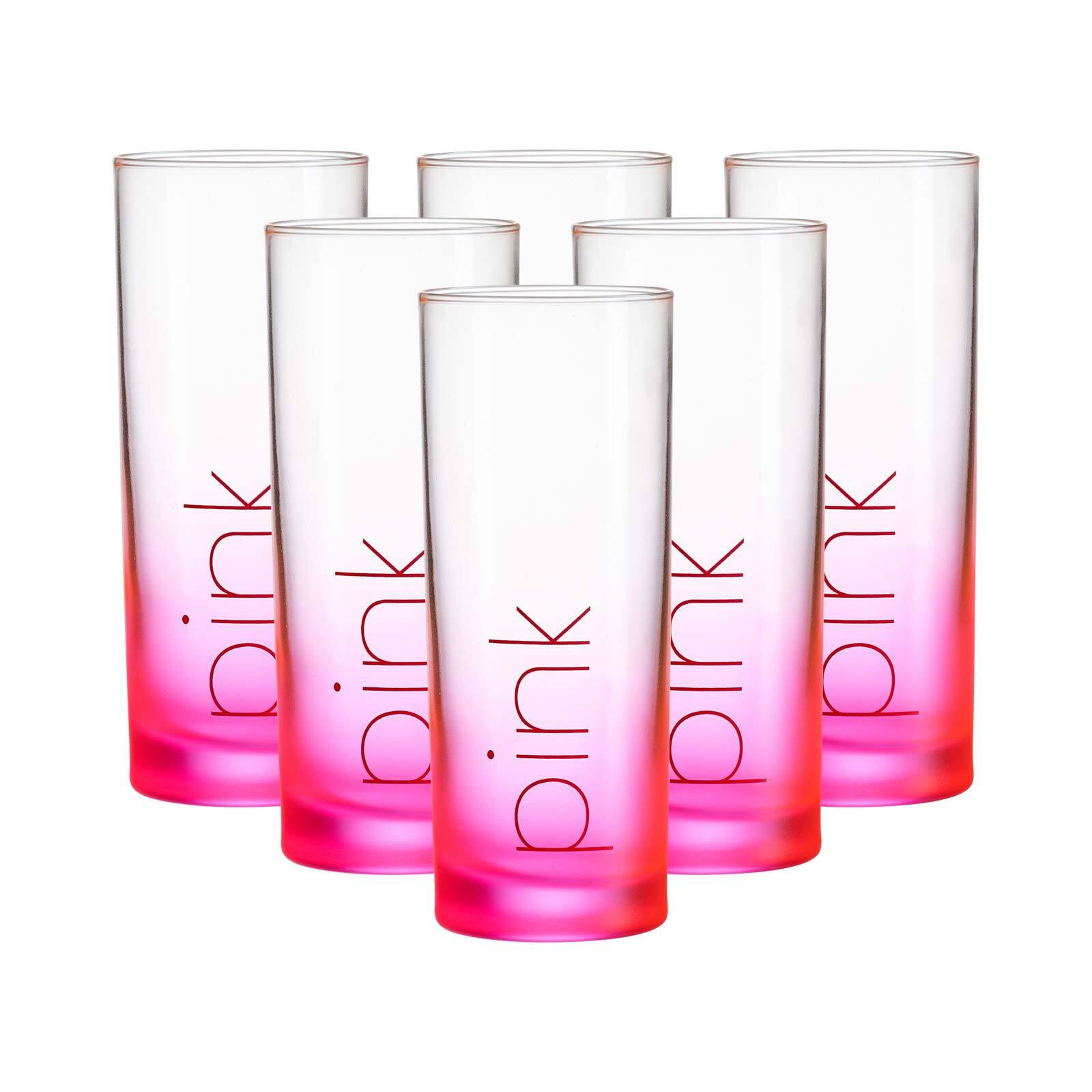 TRINKGLÄSER Favo Pink 360 ml 6er Set - Pink, Glas (0.36L) - Ritzenhoff Breker