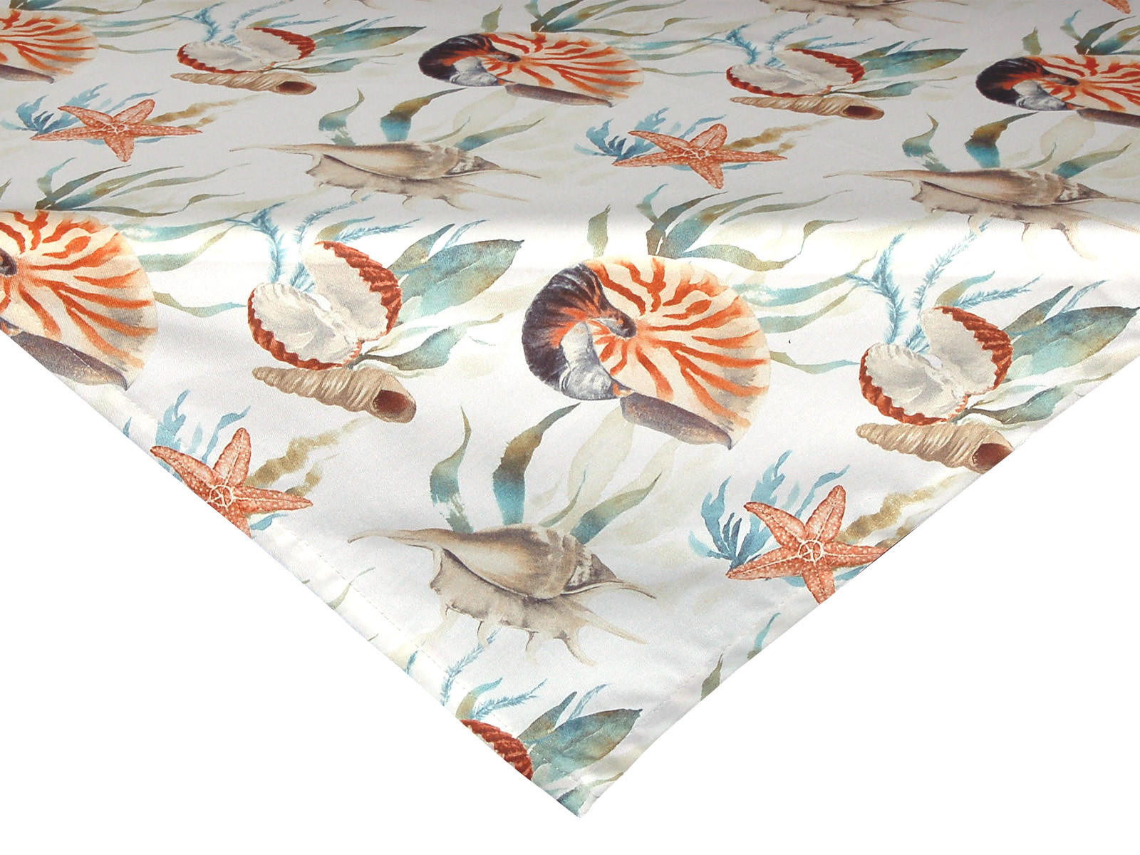 MITTELDECKE Meeresjuwel ivory 80/80 cm - Multicolor/Weiß, Naturmaterialien (80/80cm) - beties Heimtextil
