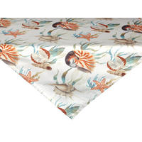 MITTELDECKE Meeresjuwel ivory 80/80 cm - Multicolor/Weiß, Naturmaterialien (80/80cm) - beties Heimtextil