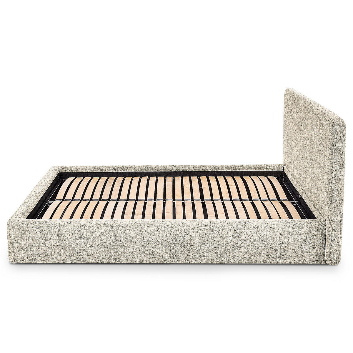 POLSTERBETT - Beige, Textil (140/200cm) - home24