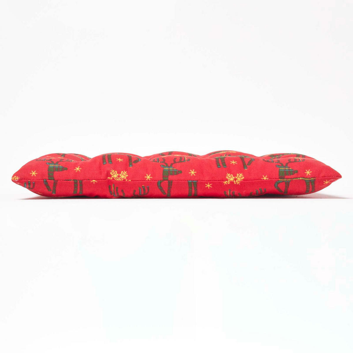 STUHLKISSEN Rentier, rot im 4er-Set 40/40/5 cm - Rot, Textil (40/40/5cm) - Homescapes