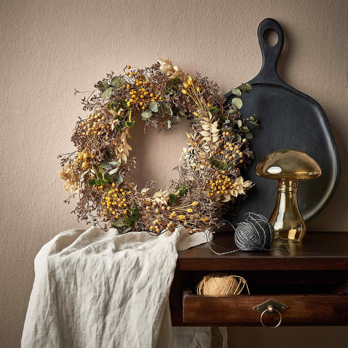 TISCHLÄUFER Riga - Creme, Textil (0.2/0.2cm) - BUTLERS