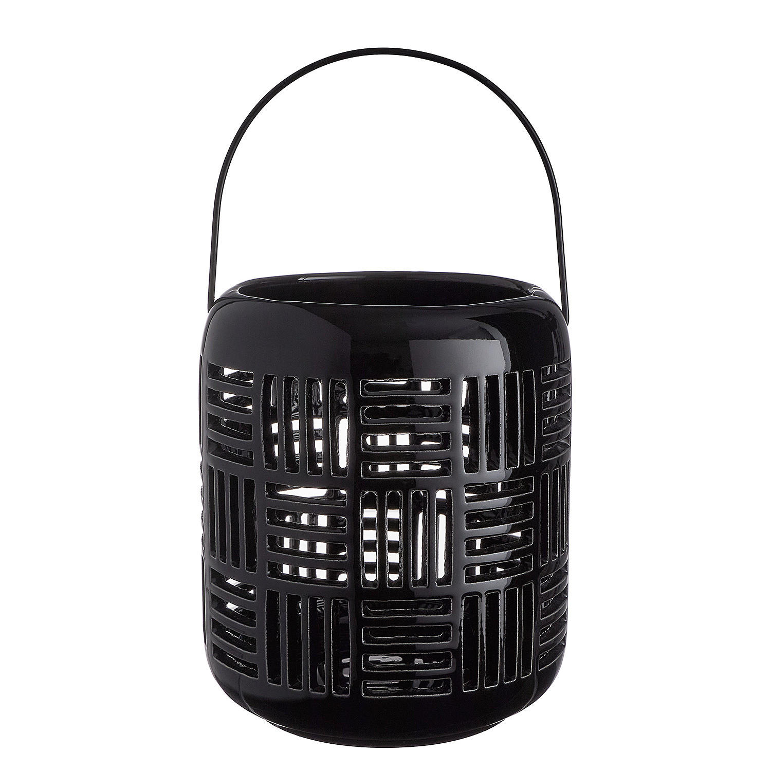 LATERNE Japandi - Schwarz, Keramik (12/15/12cm) - Butlers