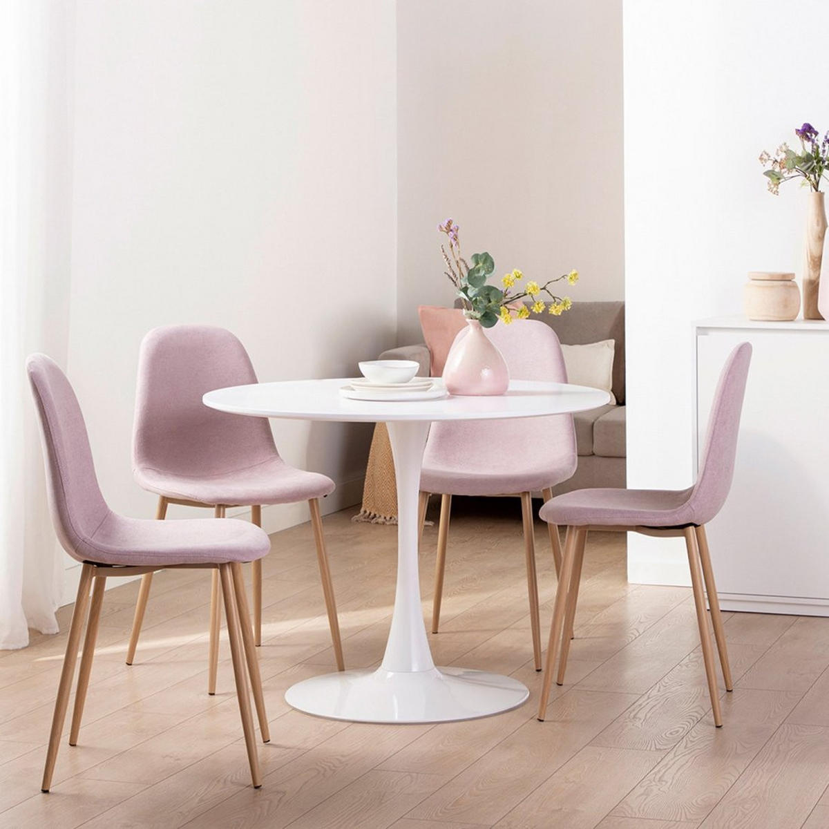 ESSTISCH Cory Weiß 100 cm x 73 cm - Weiß, Holzwerkstoff (100/100/73cm)