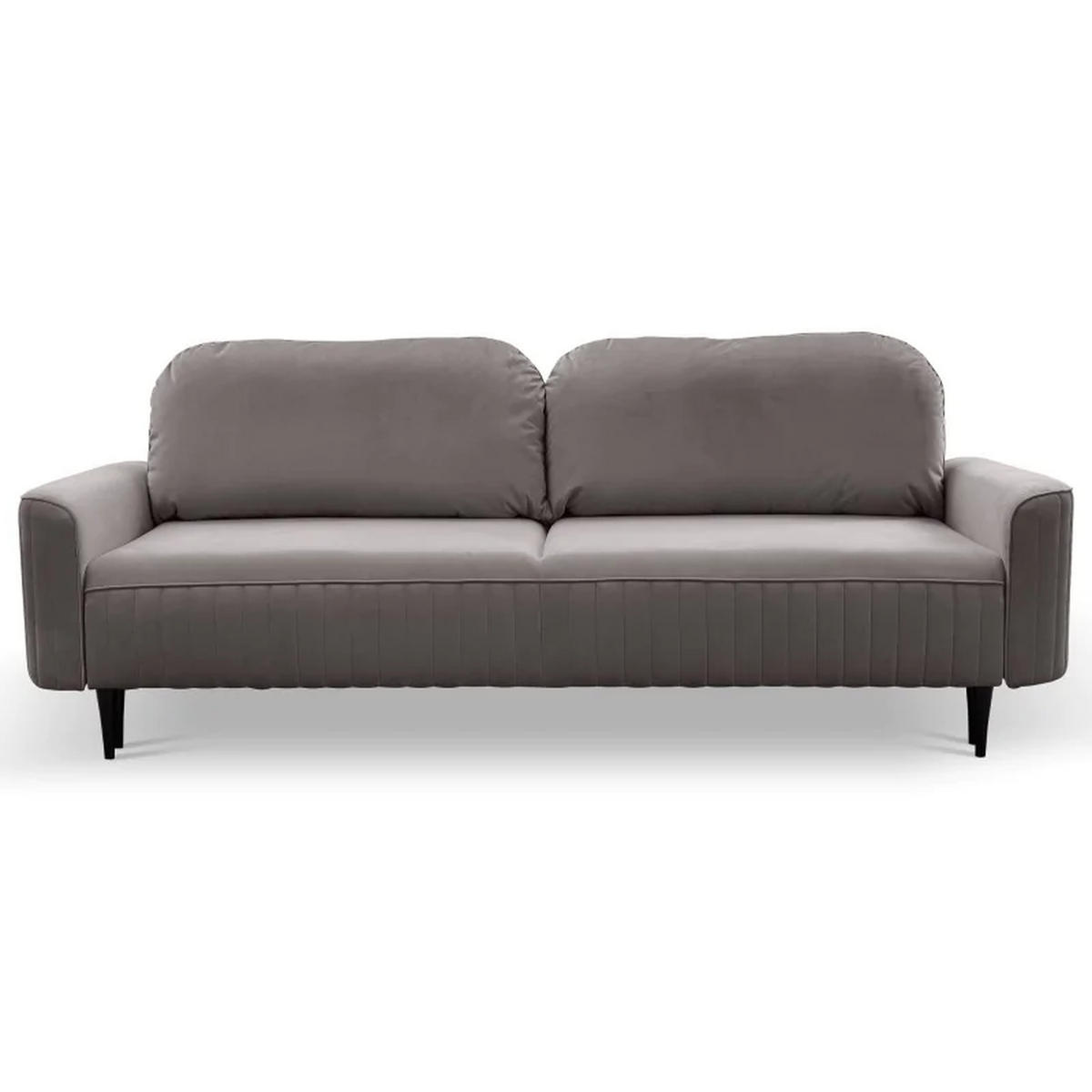 SCHLAFSOFA ANES, Sofa mit Schlaffunktion und Bettkasten, Farbe: Grau, Velourstoff - Grau, Textil (244/92/102cm) - Sepro Meble