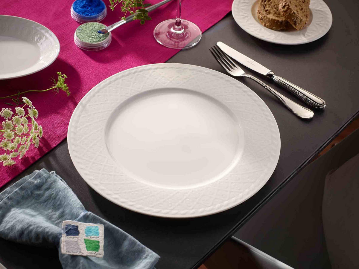 TAFELSERVICE Cellini weiß 12er Set - Weiß, Keramik (1/1/1cm) - Villeroy & Boch