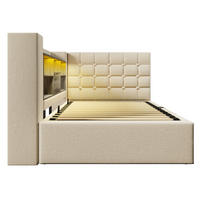 POLSTERBETT PANG-9D4K8L 90/190 cm Beige - Beige, Fell - PANGIVO