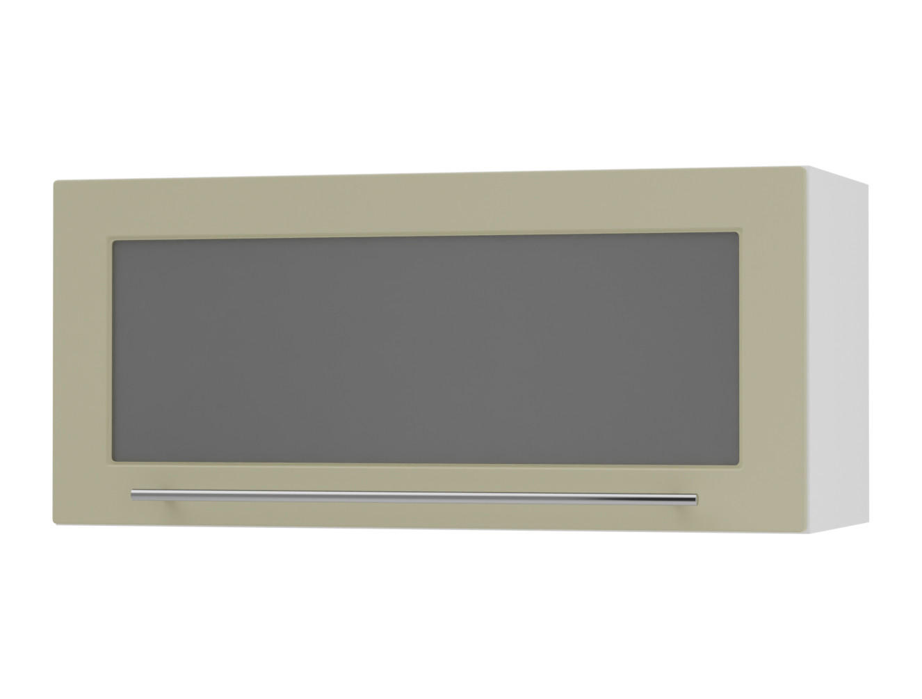 KLAPPHÄNGESCHRANK Kvantum W4BS/80-AV Vanille Matt / Weiß Matt 80 / 32,5 / 36cm - Creme/Weiß, Holz/Holzwerkstoff (80/36/32.5cm) - Feldmann-Wohnen