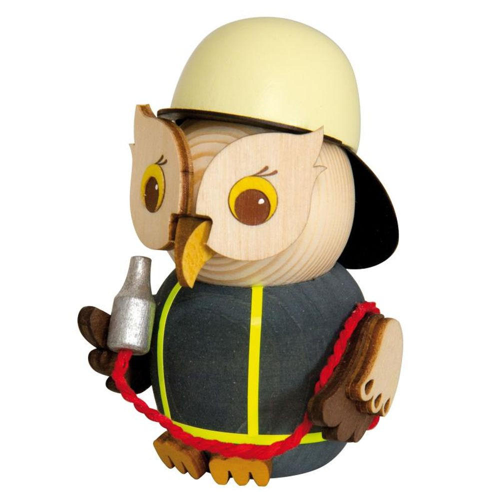 DEKOFIGUR Holzfigur Minieule Feuerwehr 7cm - Multicolor, Holz (5/7/5cm)