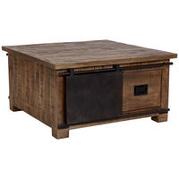 COUCHTISCH aus holz 90x90x46cm - Braun, Holz (90/90/46cm) - Wanderlust